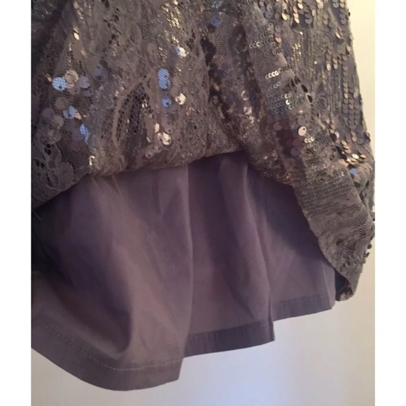 EXPRESS Lace & Sequin Overlay Tank Dress - Picture 6 of 8